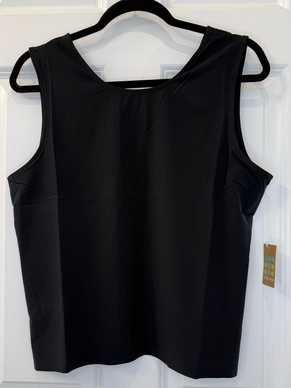 Title Nine Round Trip Reversible Tank Top Black Size Medium